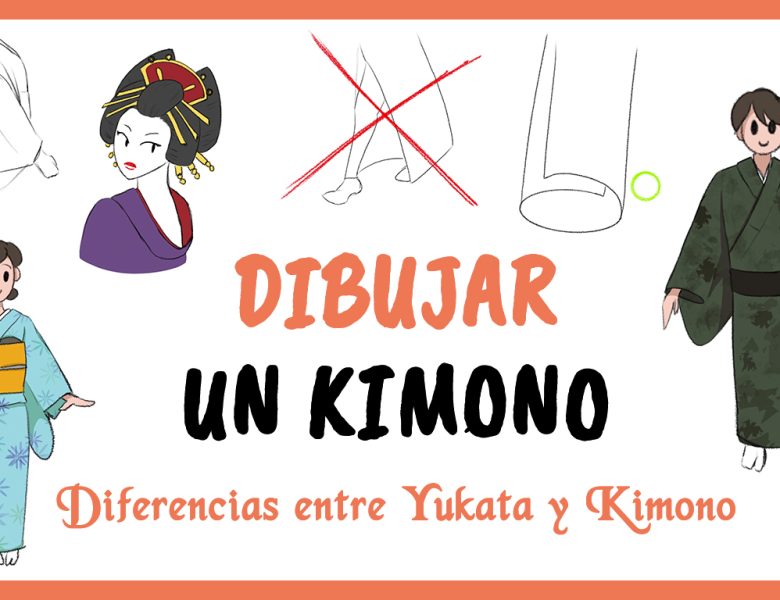 Cómo dibujar un KIMONO fácil | Yukata o kimono diferencia ⭐