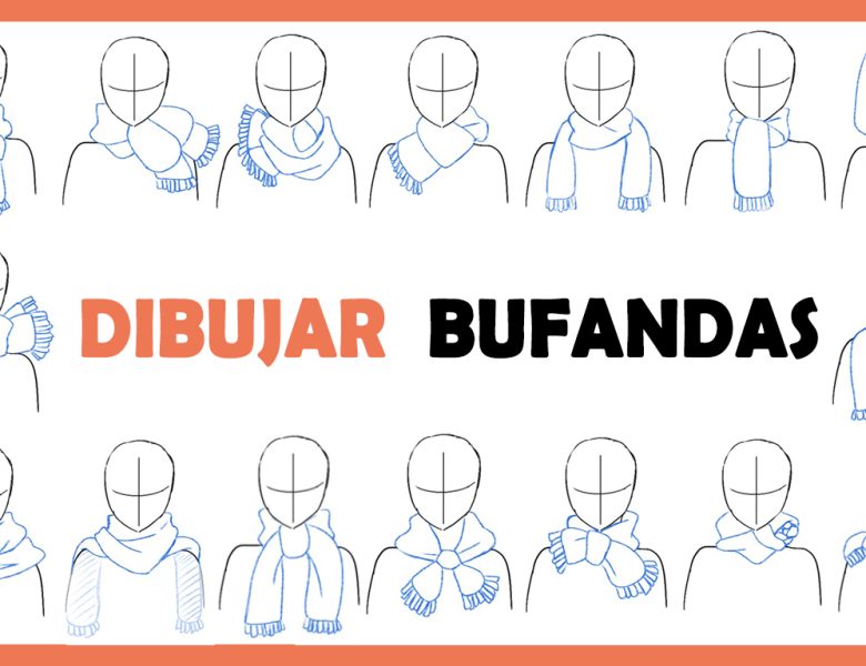 🌸Cómo DIBUJAR BUFANDAS anime 🌸 TUTORIAL de cómo dibujar ROPA