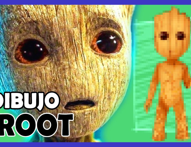 Cómo DIBUJAR A GROOT kawaii paso a paso ☯ Guardianes de la Galaxia MARVEL ☯