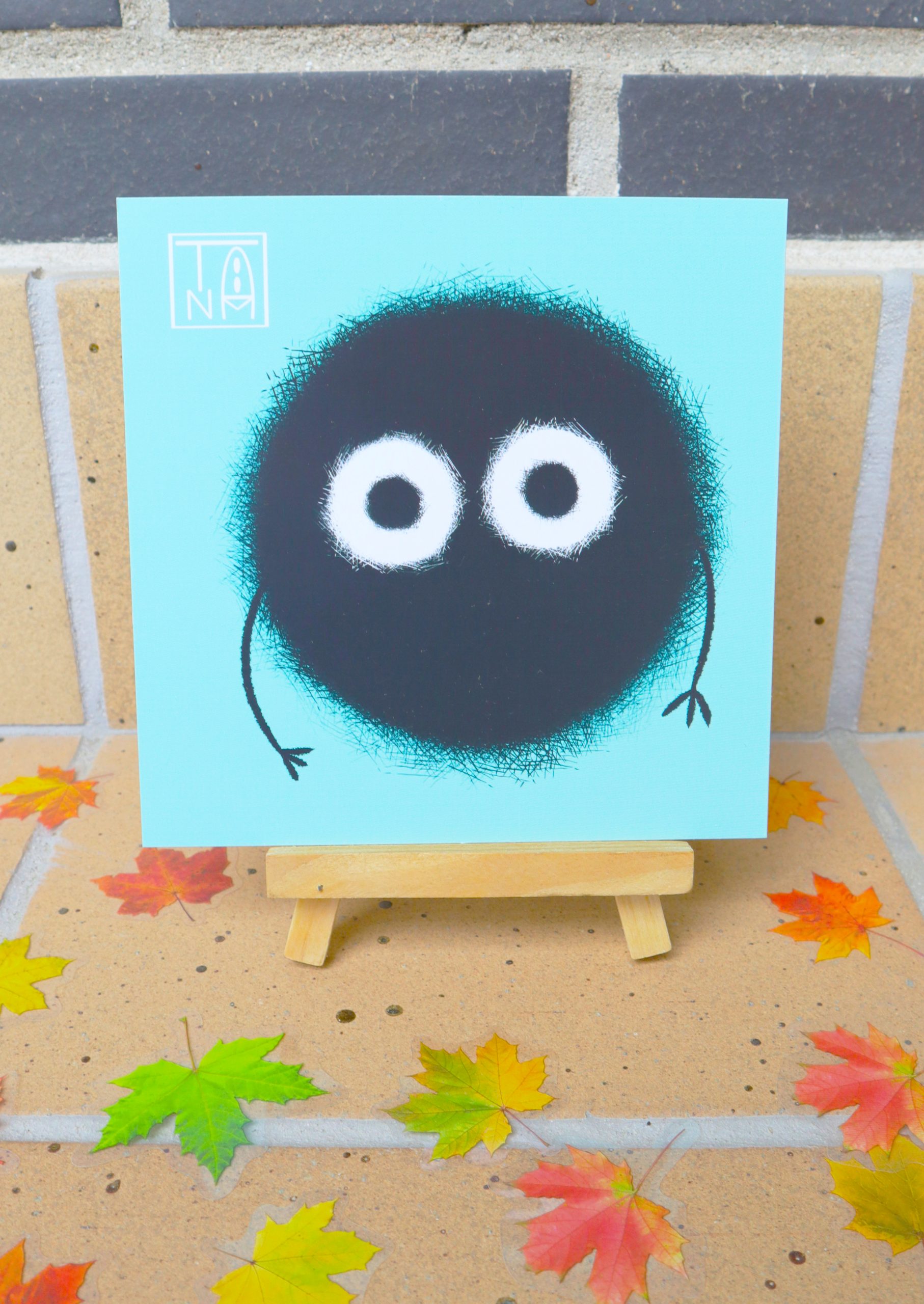 Ilustración Susuwatari – bola negra