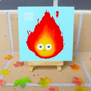 Ilustración de Fuego - Castillo Ambulante GHIBLI