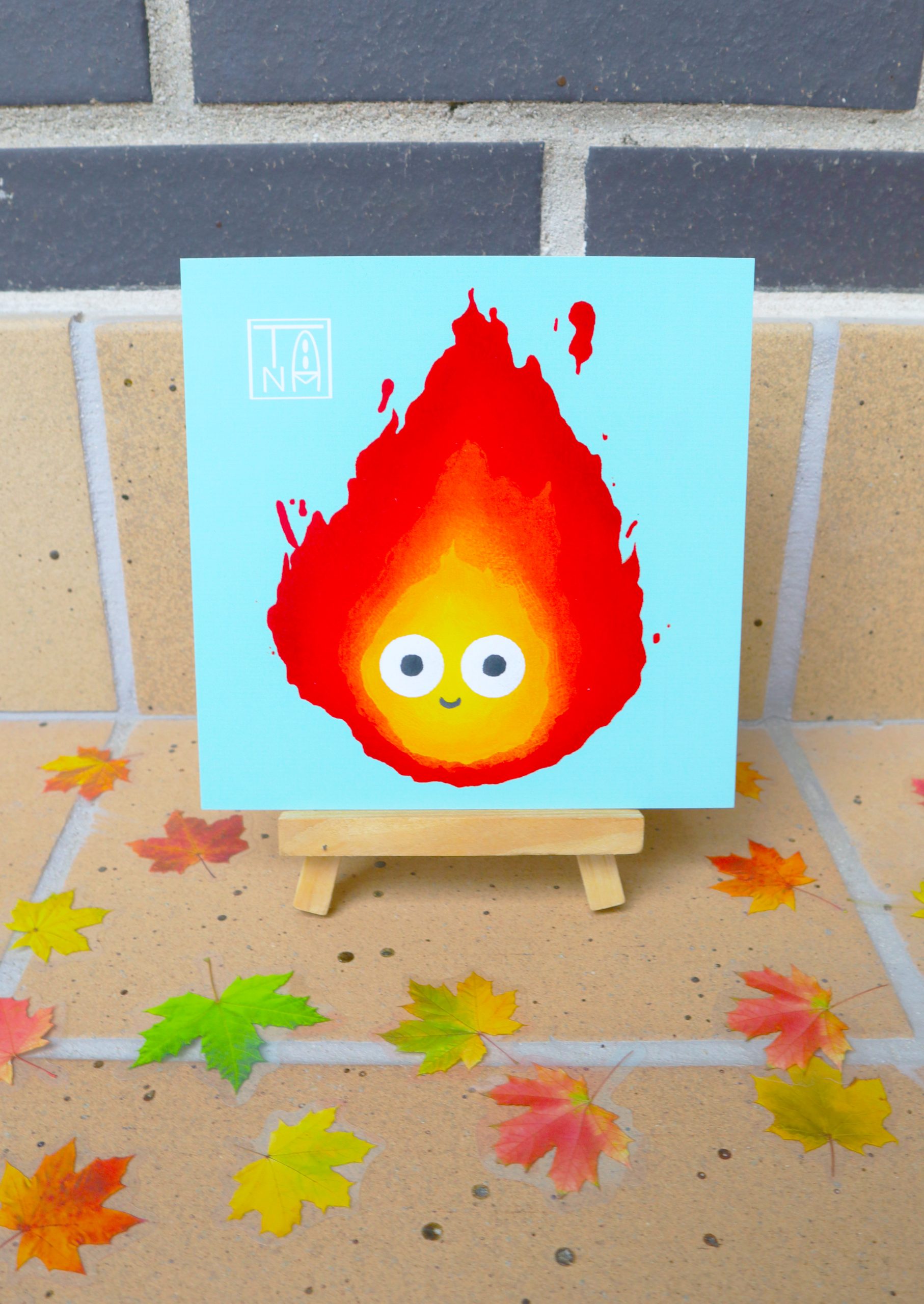 Ilustración de Fuego - Castillo Ambulante GHIBLI