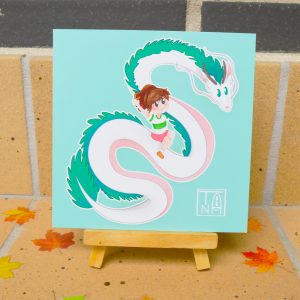 Ilustración Haku – El Viaje de Chihiro