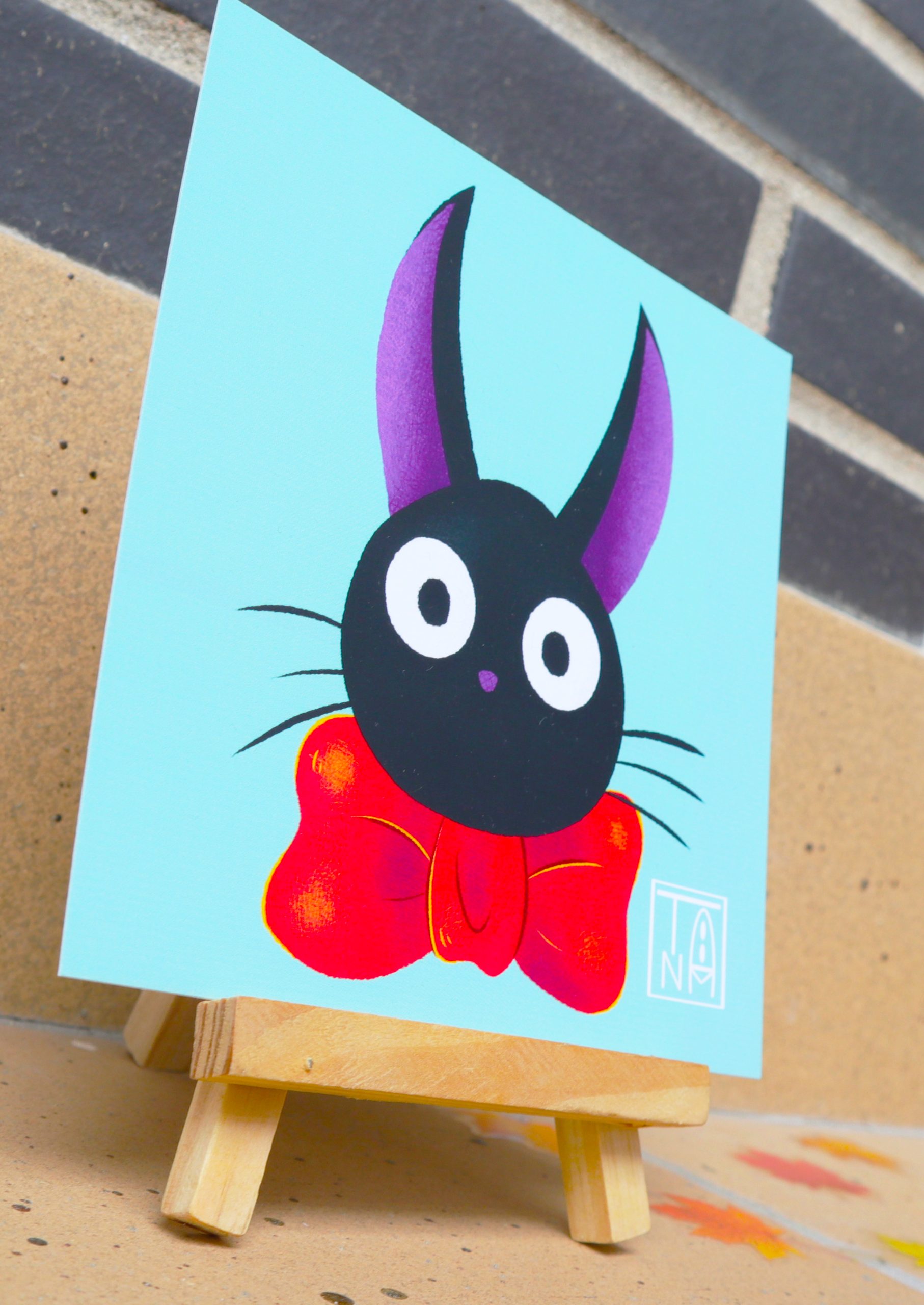 Ilustración Jiji Cat – Studio Ghibli - Imagen 4