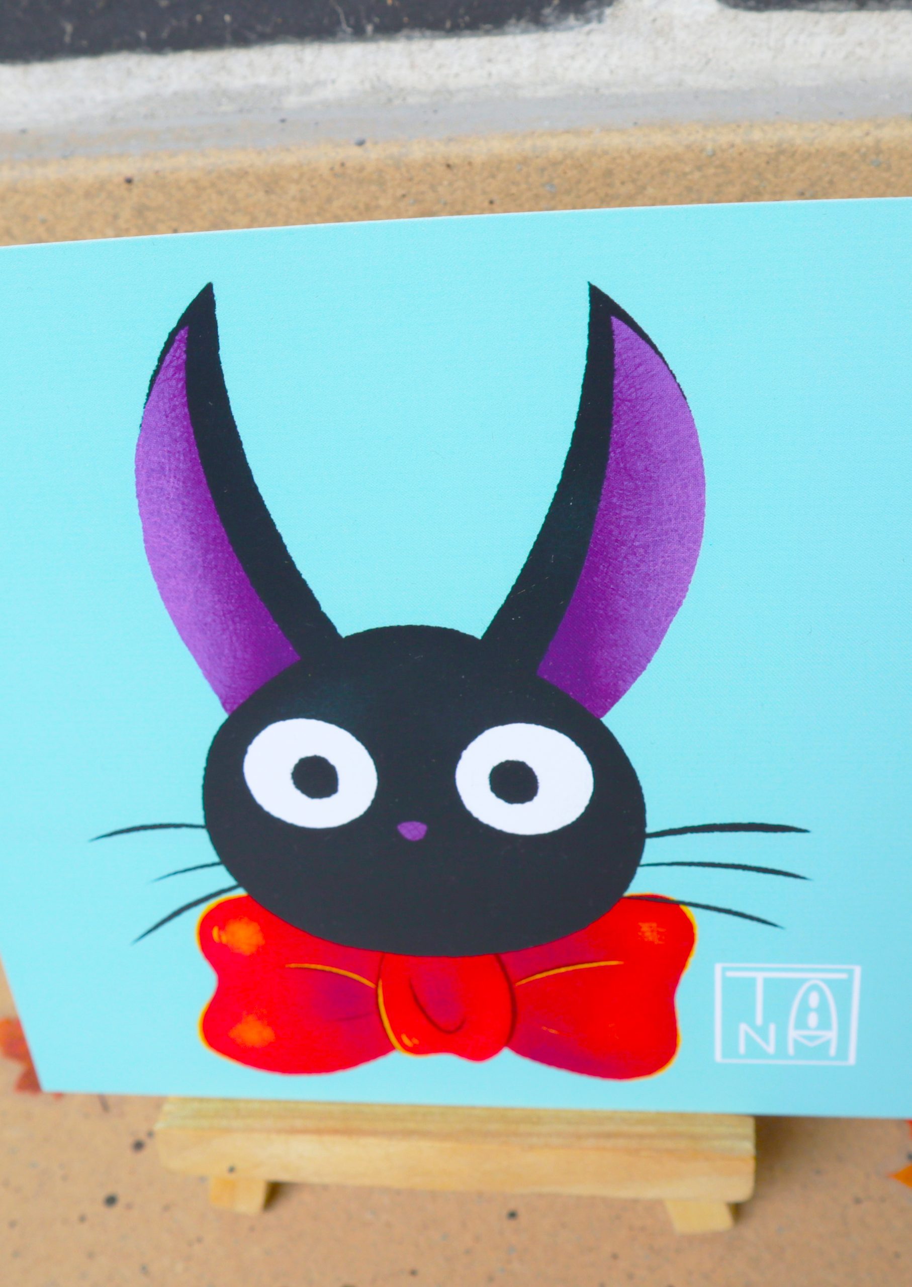 Ilustración Jiji Cat – Studio Ghibli - Imagen 3