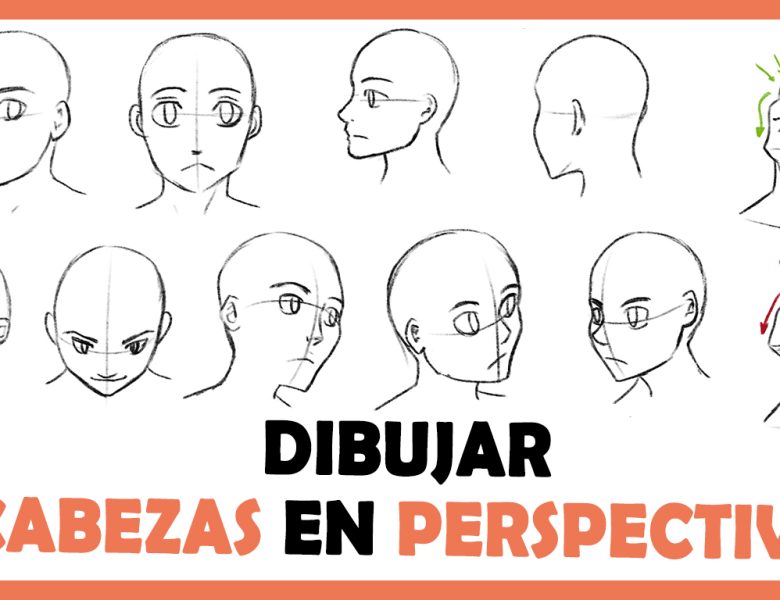 Cómo DIBUJAR CABEZAS anime de perfil | Cómo dibujar rostros en DIFERENTES ÁNGULOS 👍